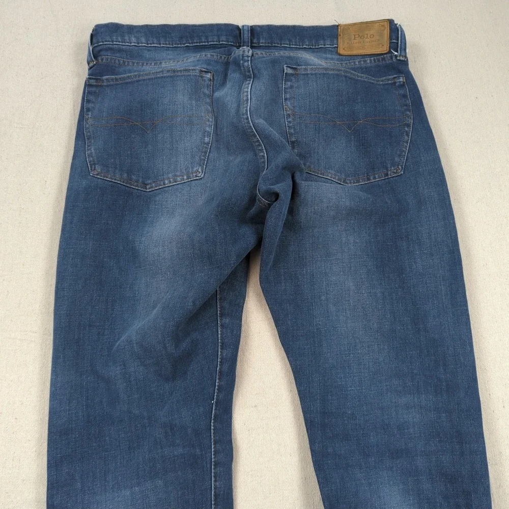 Polo Ralph Lauren Jeans Mens‎ 36x32 Blue Varick Slim Straight Preppy Casual